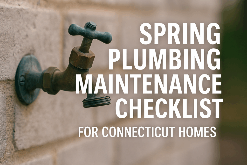 Connecticut spring home plumbing maintenance checklist